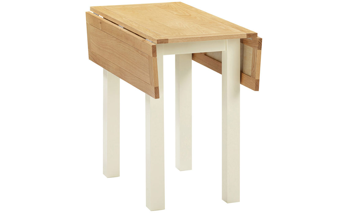 Lavenham Ivory, Moon Grey, White, Painted Furniture Collection - Lavenham Painted Square Drop Leaf Dining Table