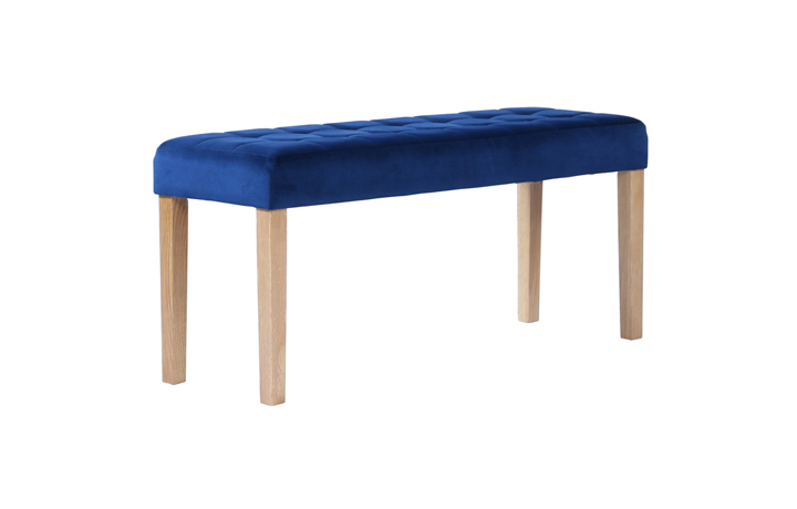 Benches - Melbourne Upholstered 90cm Bench Ocean 