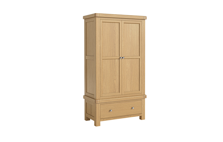 Wardrobes - Kensington Oak Gents Wardrobe