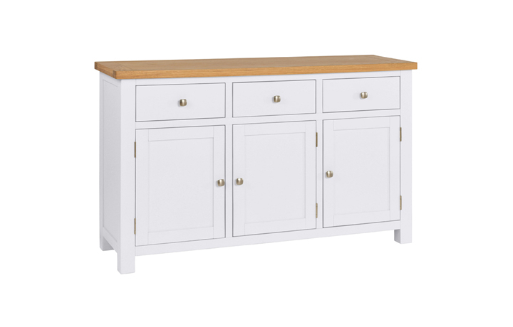 Lavenham Moon Grey, Grey Mist, Neptune, Lagoon, Fern collection - Lavenham Painted 3 Door Sideboard