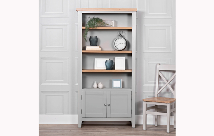 Ashley Painted Grey Collection - Ashley Painted Grey Large Bookcase