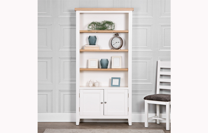 Ashley Painted White Collection - Ashley Painted White Large Bookcase