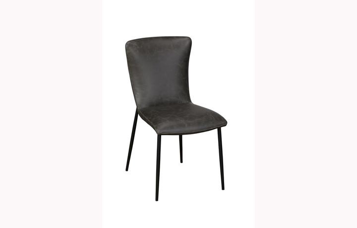 Upholstered Dining Chairs - Bella Dining Chair - Grey