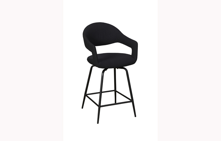 Chairs & Bar Stools - Jasmine Bar Stool -Black