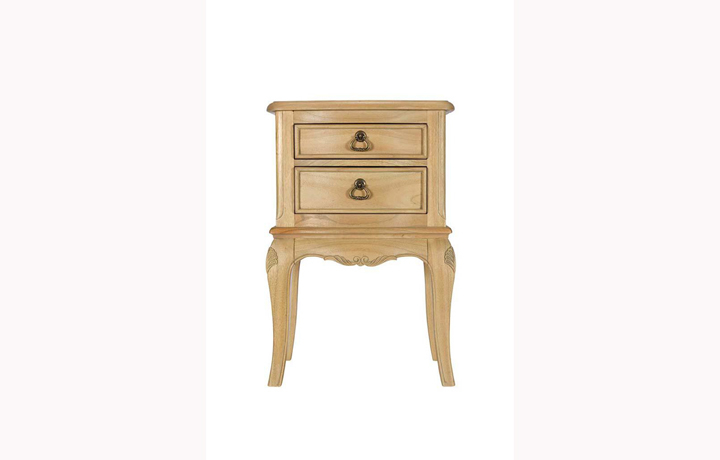 Chateau Solid Mindi Wood Bedroom Collection  - Chateau Solid Mindi 2 Drawer Bedside