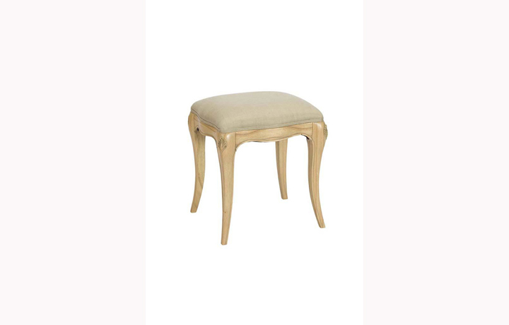 Chateau Solid Mindi Wood Bedroom Collection  - Chateau Solid Mindi Upholstered Stool