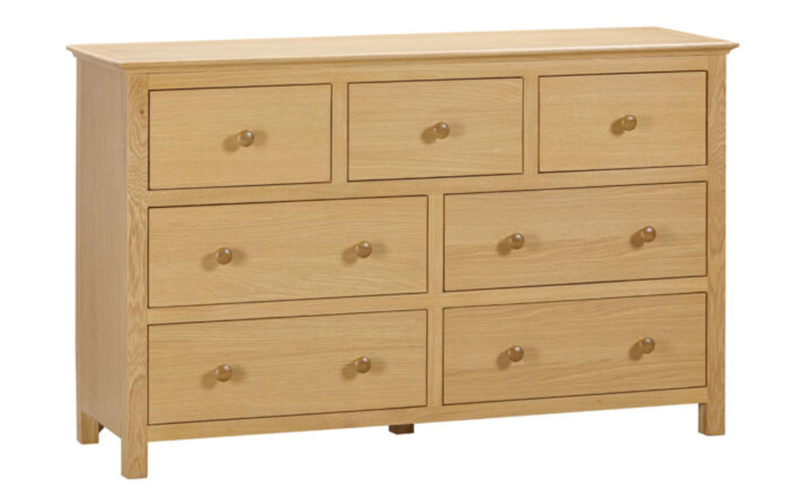 Oak Chest Of Drawers - Morland Oak 3 Over 4 Chest Of Drawers