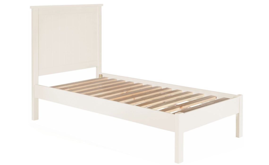 3ft Single Hardwood Bed Frames - Portland White 3ft Single Bed Frame