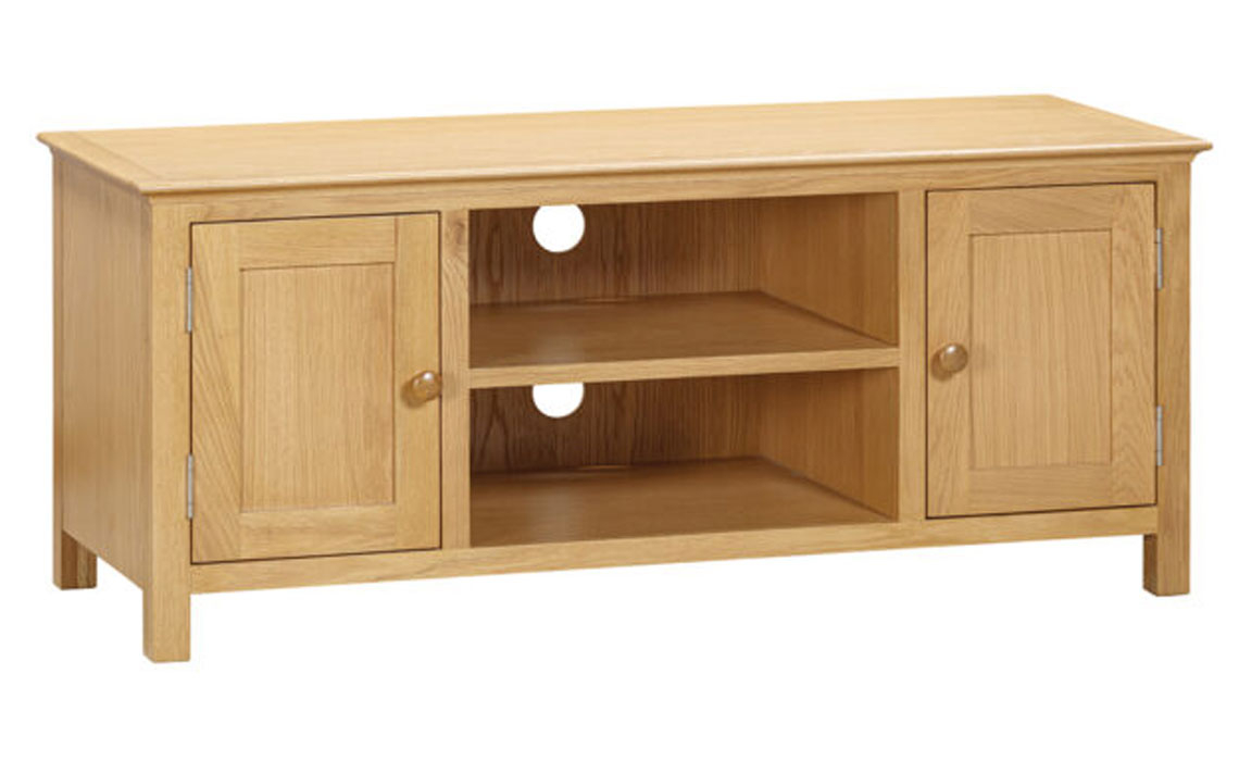 TV Cabinets - Morland Oak Large TV Unit