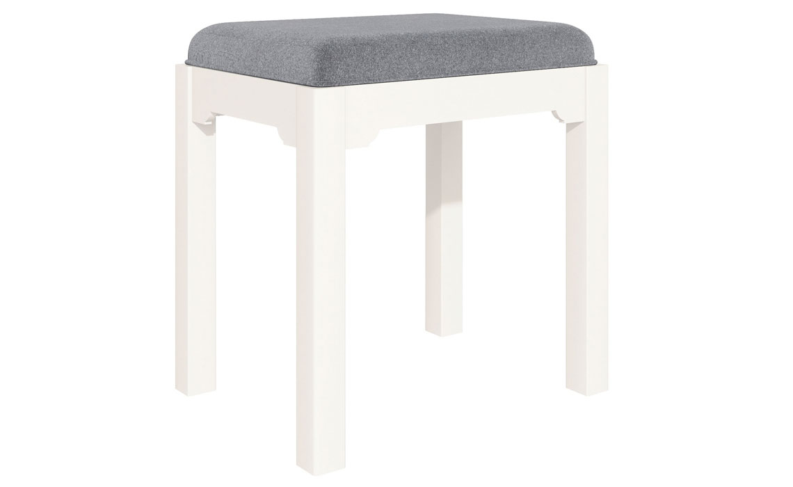 Dressing Tables & Stools - Portland White Dressing Stool