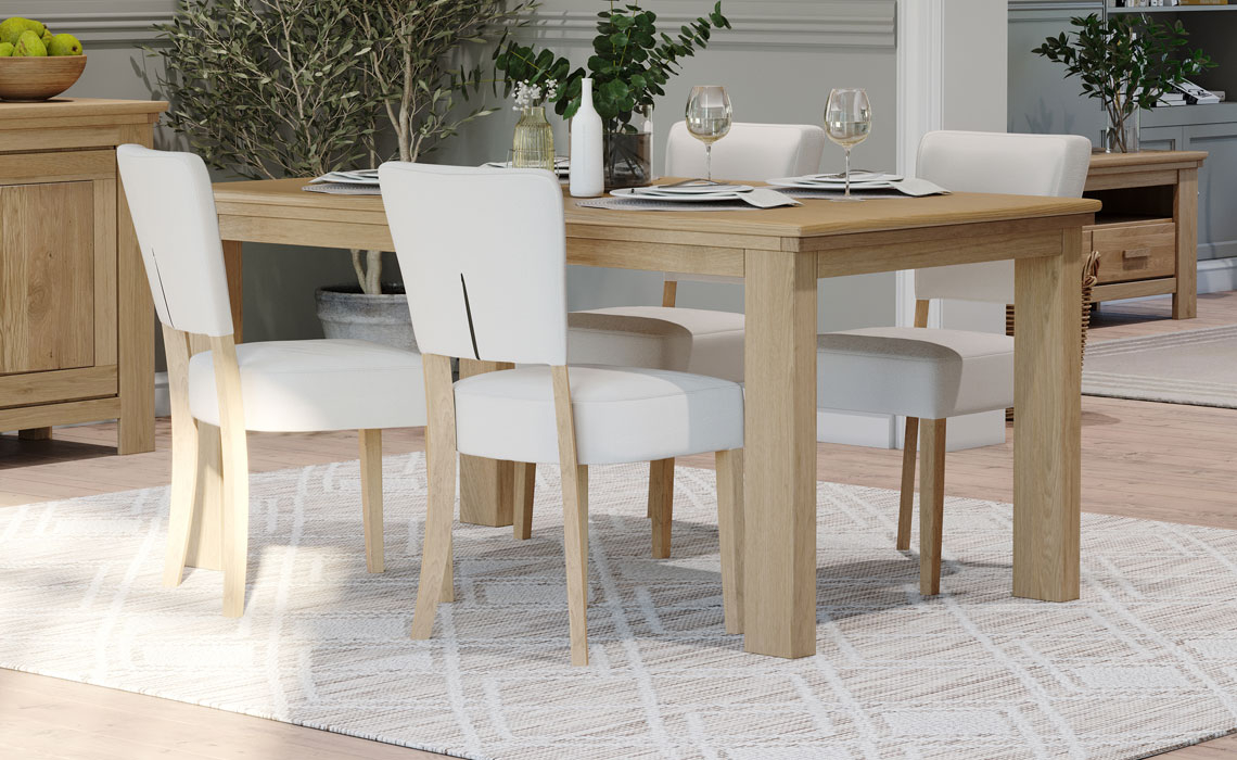 Dining Tables - Saronno Oak 140-180cm Extending Dining Table