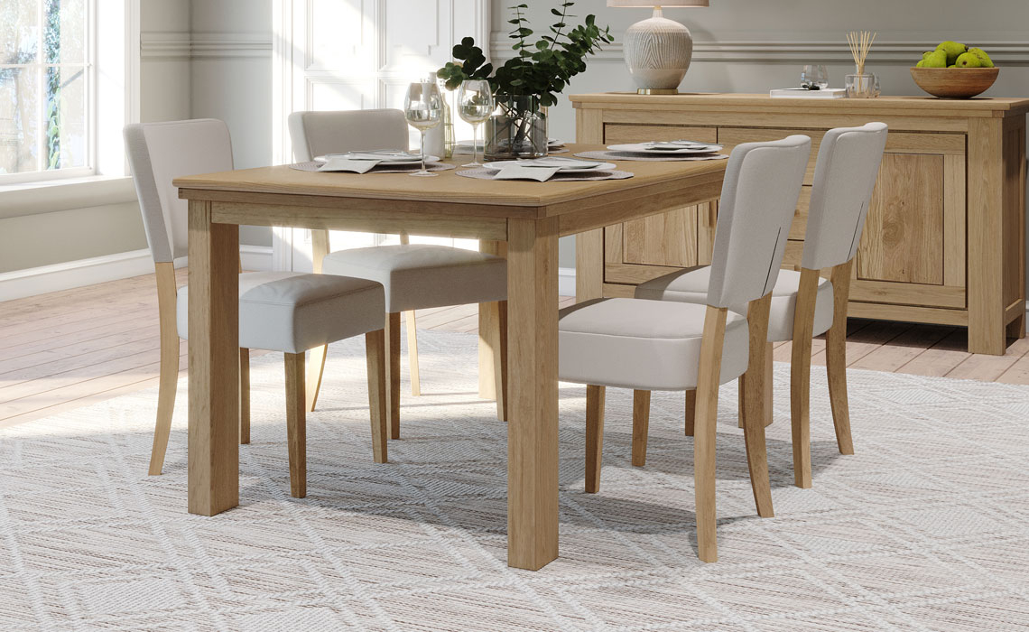 Saronno Oak Collection - Saronno Oak 160cm Fixed Top Table