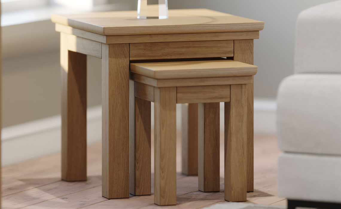 Nested Tables - Saronno Oak Nest of Tables