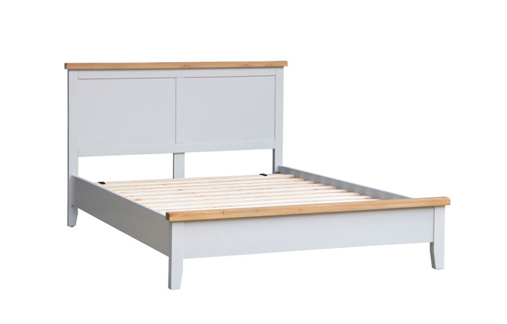 Beds & Bed Frames - Ashley Painted Grey 4ft6 Bed Frame