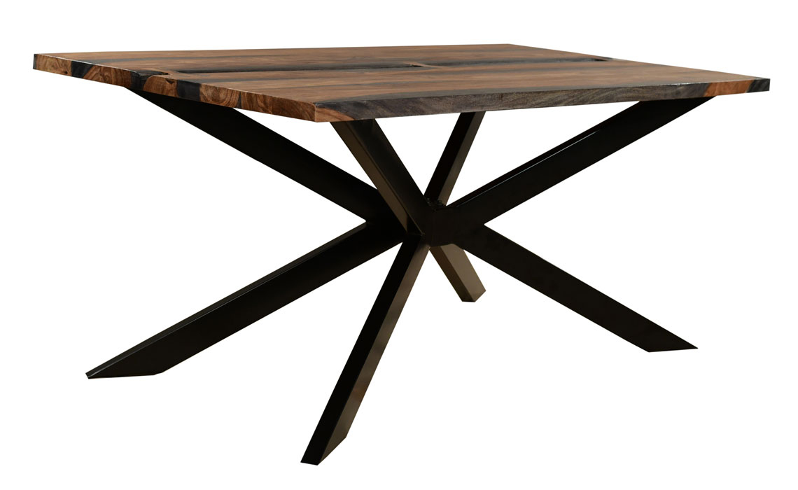 Goa Solid Sheesham Collection - Goa Solid Sheesham Live Edge 175cm Dining Table