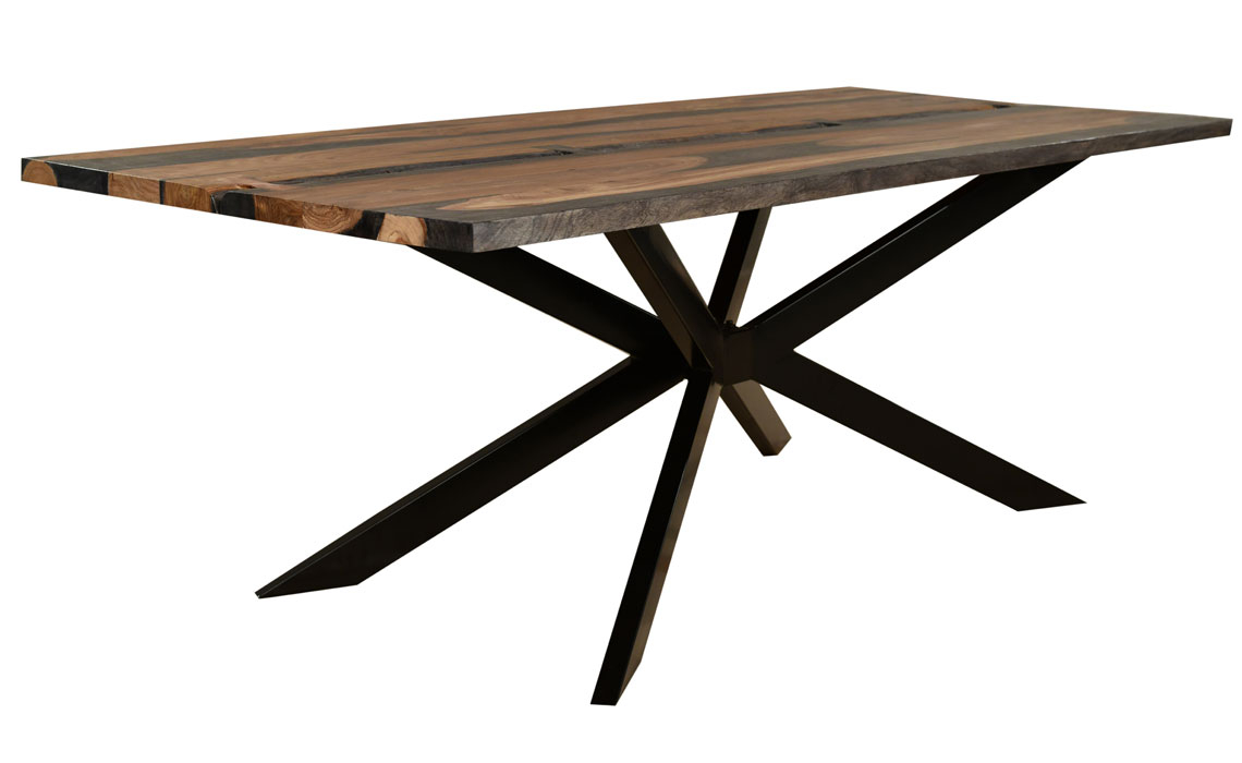 Dining Tables - Goa Solid Sheesham Live Edge 220cm Dining Table