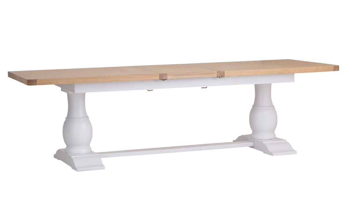 Dining Tables - Cheshire White Painted 220-270cm Extending Table