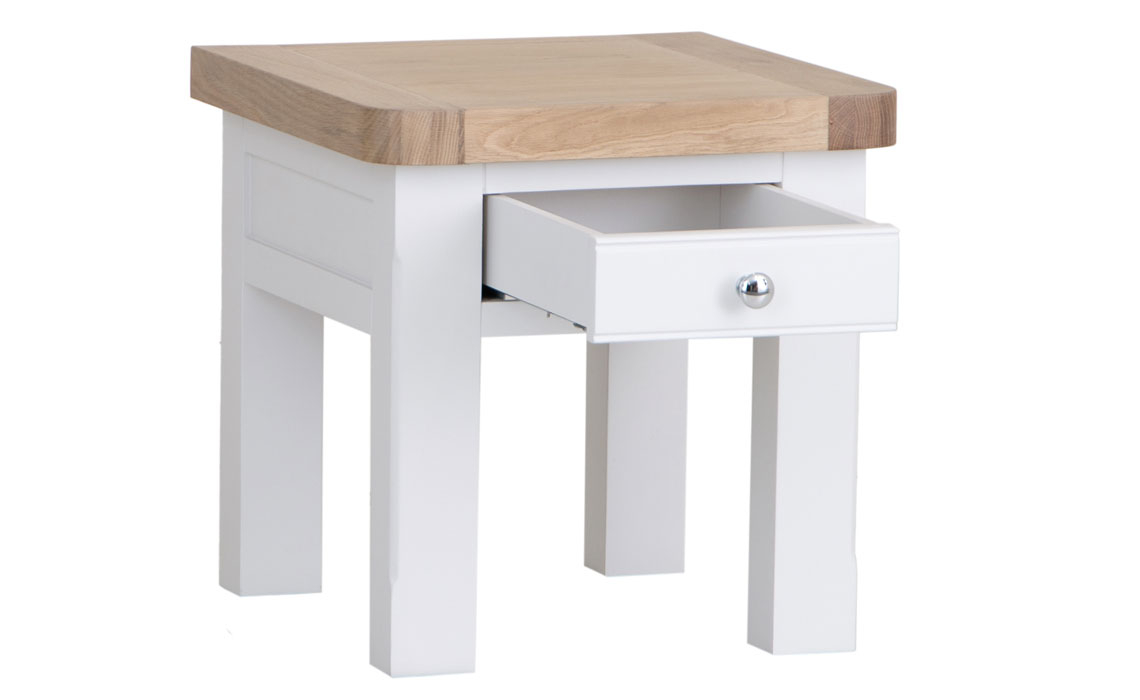 Coffee & Lamp Tables - Cheshire White Painted Lamp Table