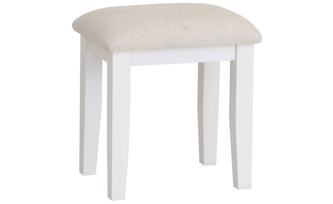 Dressing Tables & Stools - Chantilly White Painted Stool