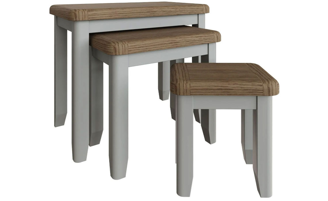 Nested Tables - Ambassador Grey Nest Of 3 Tables