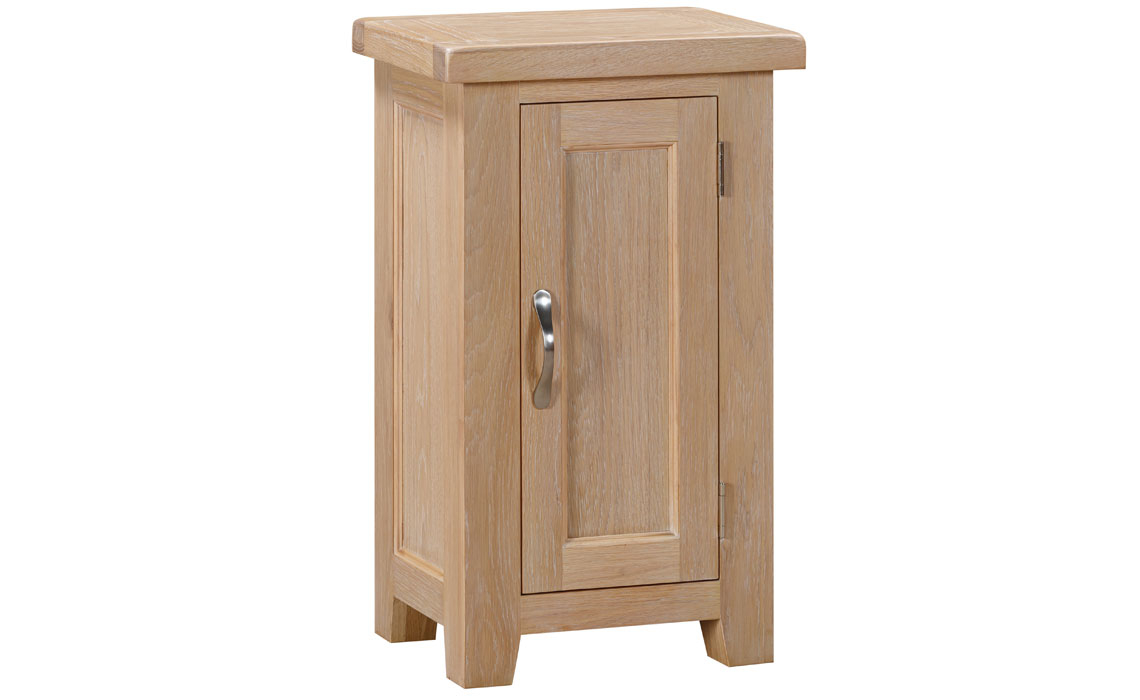Berkley Whitewash Oak Collection - Berkley Whitewash Oak 1 Door Cabinet