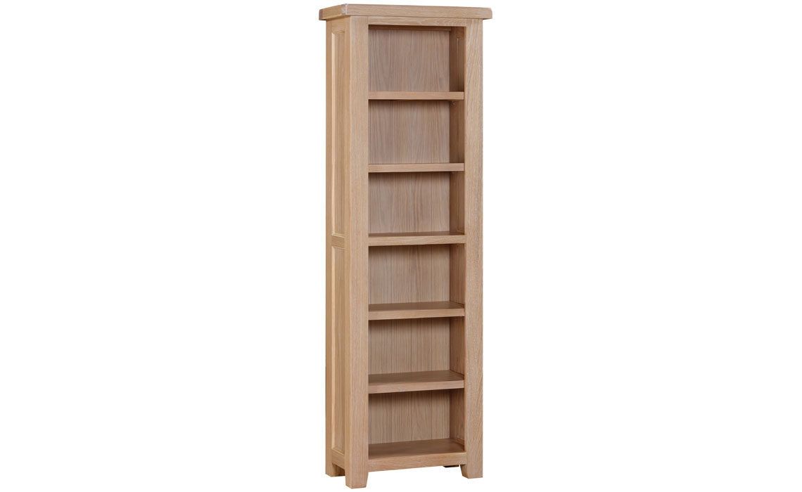 Bookcases - Berkley Oak Tall Narrow Bookcase