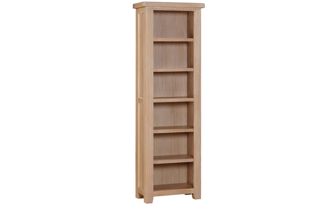 Berkley Whitewash Oak Collection - Berkley Whitewash Oak Tall Narrow Bookcase