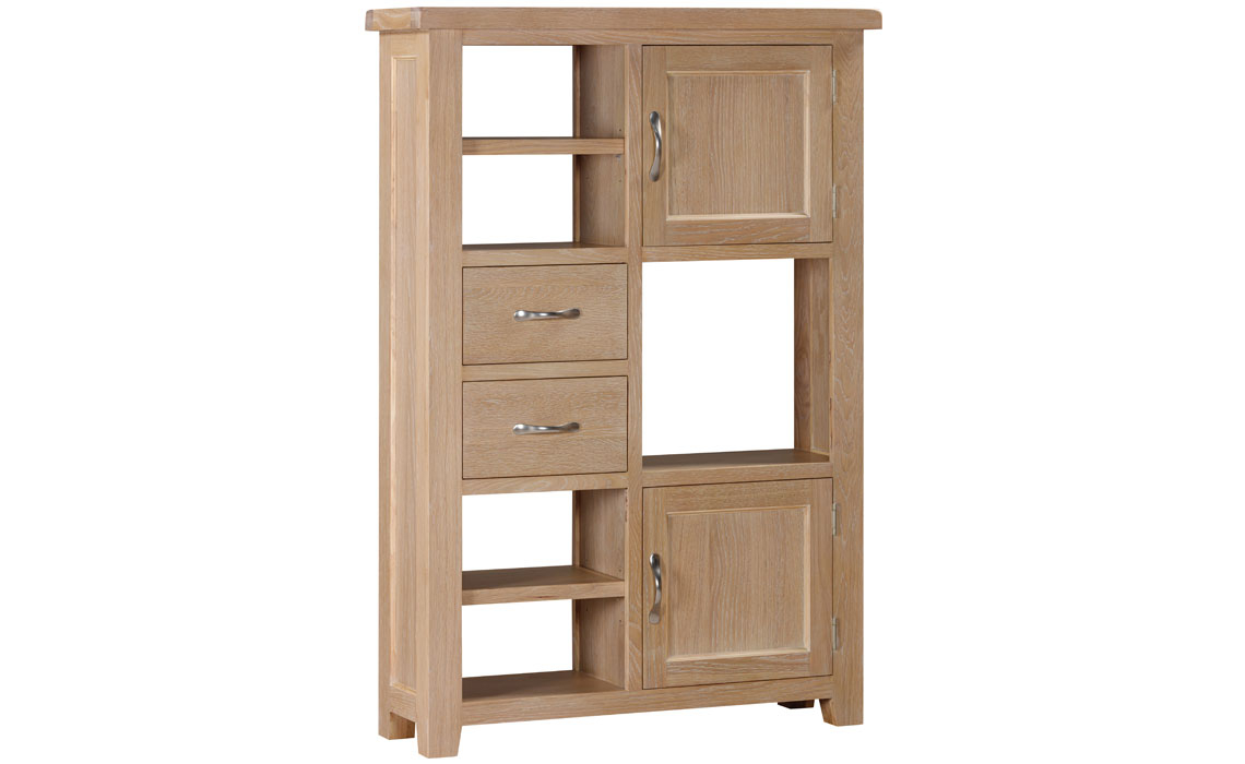 Oak Open Display Cabinets - Berkley Oak Tall Display Cabinet