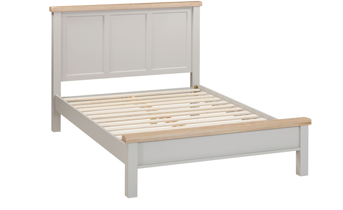 4ft6 Double Hardwood Bed Frames - Berkley Painted Low End Bed