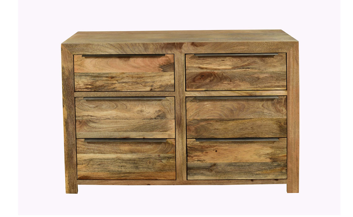 Mango Chest Of Drawers - Bali Solid Mango 6 Drawer Chest