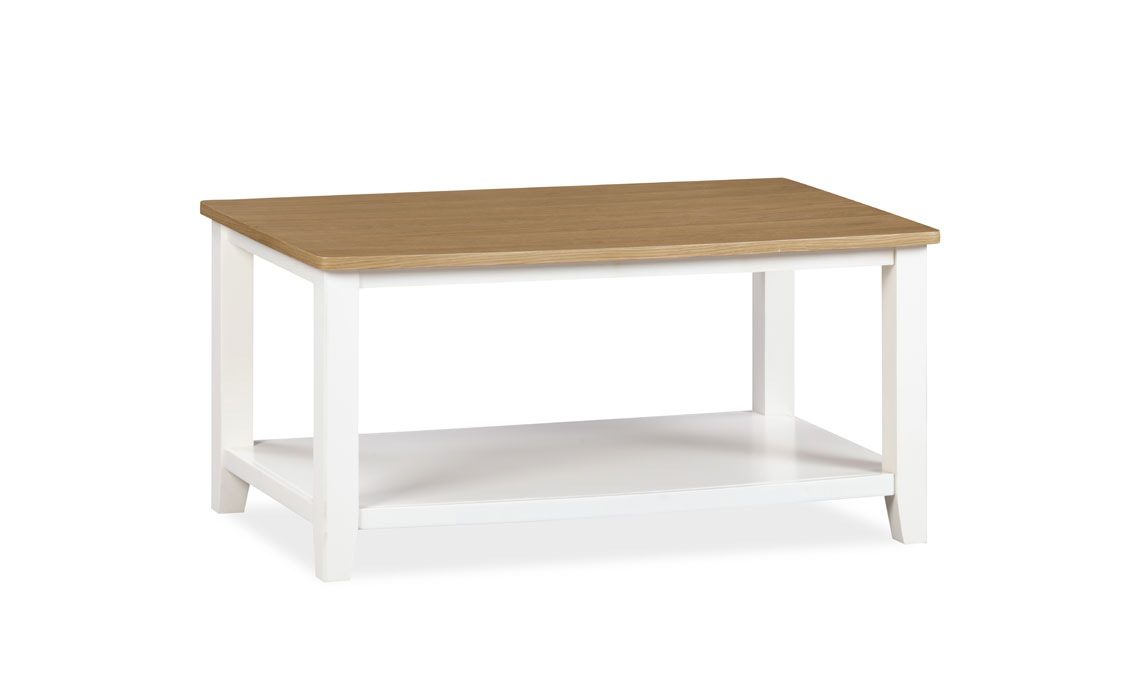Coffee & Lamp Tables - Olsen White Painted Oak Coffee Table