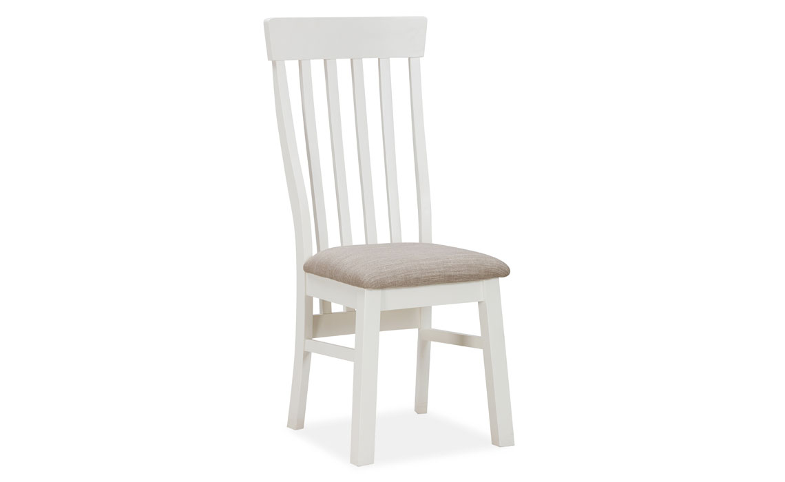 Upholstered Dining Chairs - Olsen White Painted Oak Dining Chair