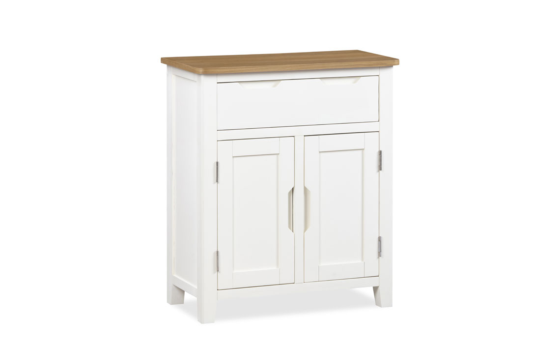 Olsen White Painted Collection - Olsen White Painted Oak Hall Cabinet