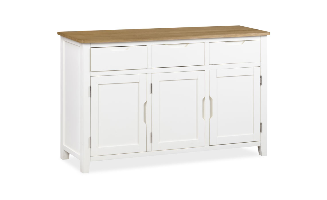 Sideboards & Cabinets - Olsen White Painted Oak Large Sideboard