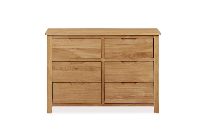 Chest Of Drawers - Olsen Natural Oak 6 Drawer Chest 