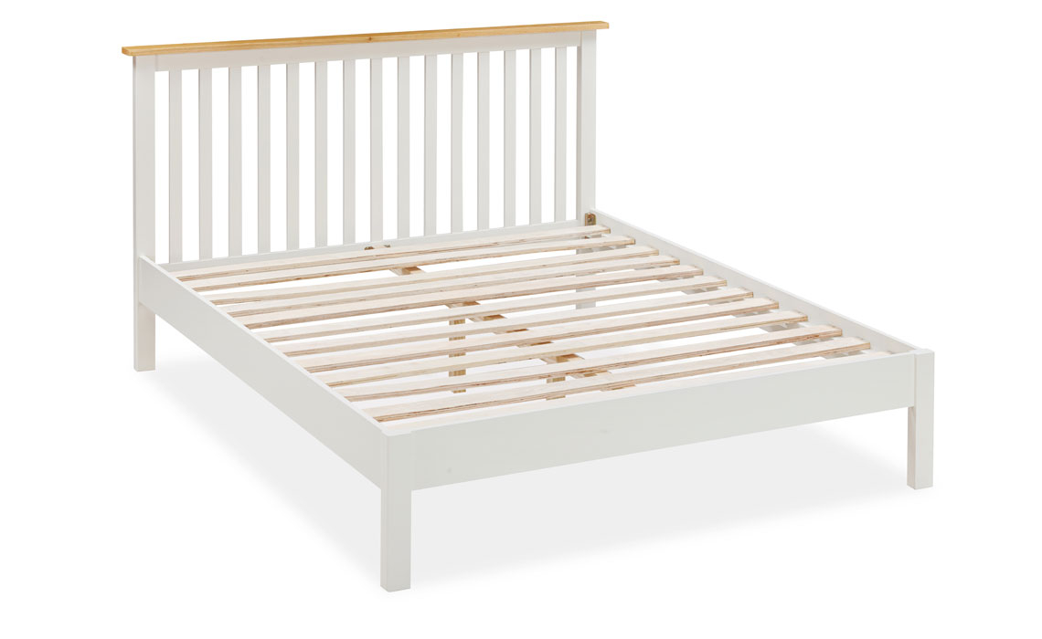 5ft Kingsize Hardwood Bed Frames - Olsen White Painted 5ft King Size Bed Frame