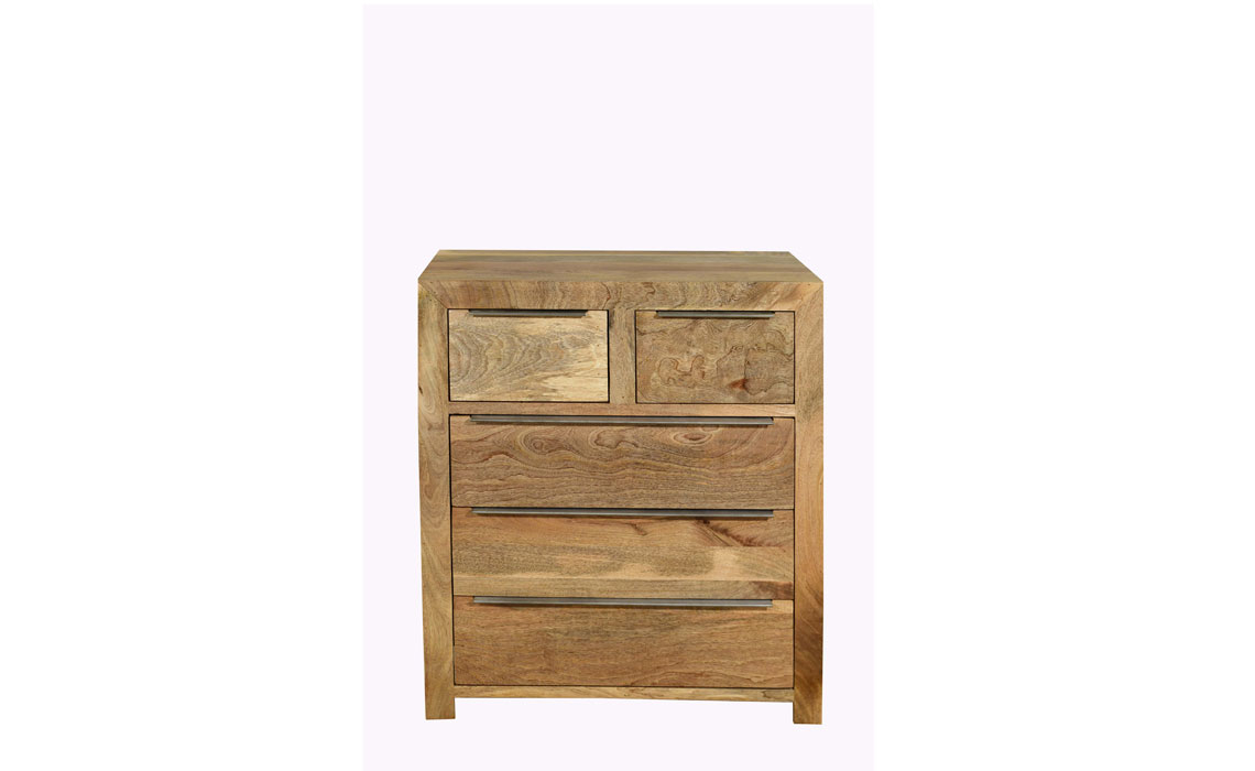 Mango Chest Of Drawers - Bali Solid Mango 2 Over 3 Chest