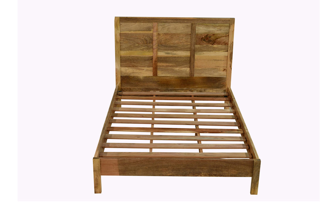 4ft6 Double Hardwood Bed Frames - Bali Solid Mango Double Bed