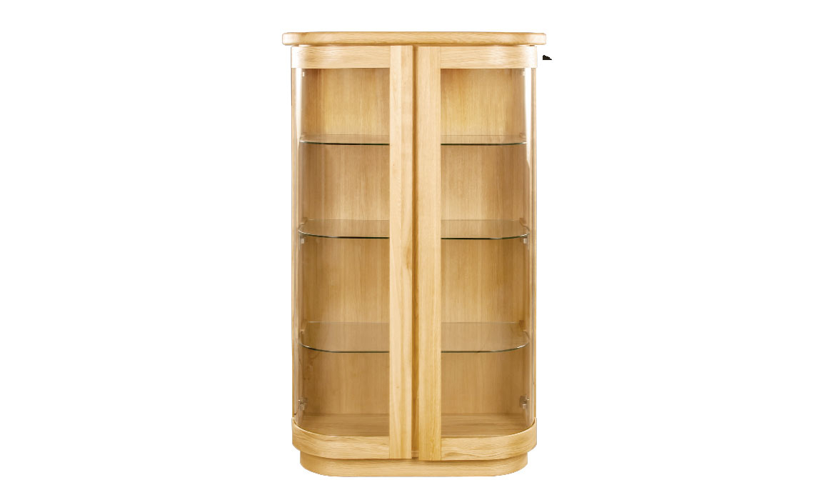 Marseille Solid Oak Collection - Marseille Oak Display Cabinet