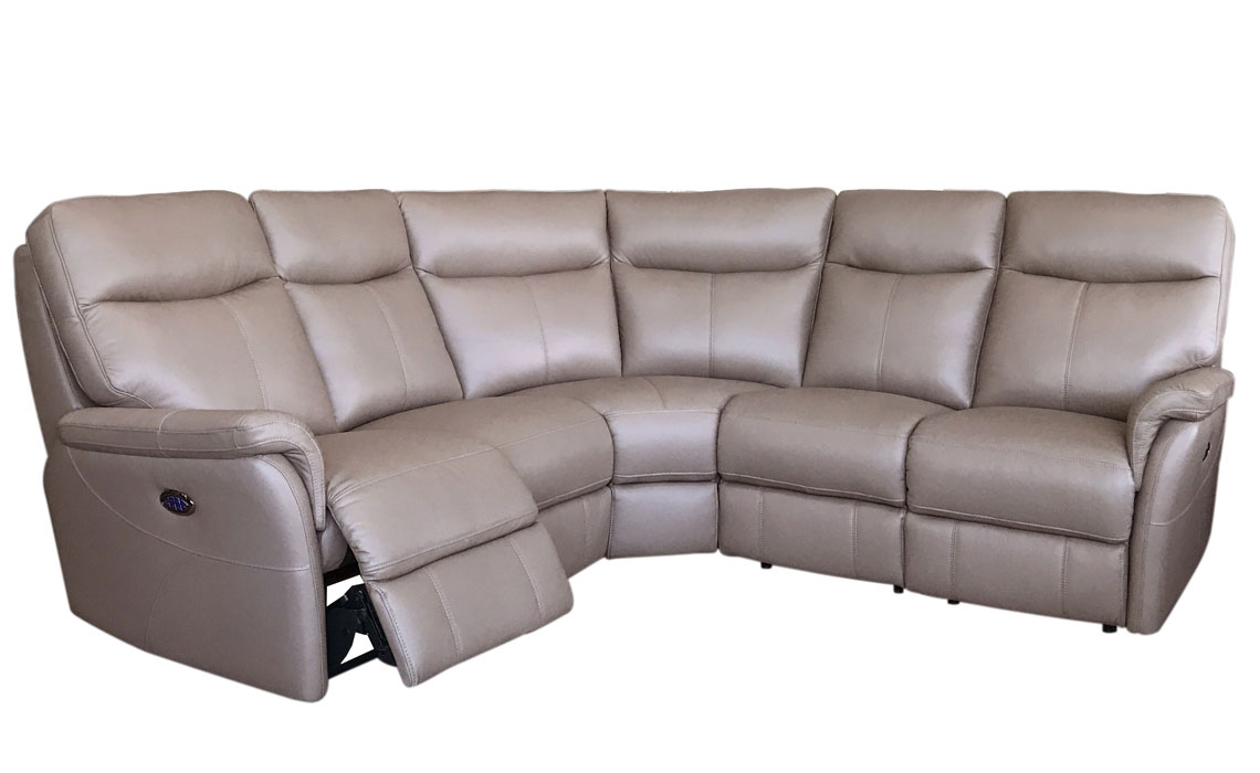 Vienna Leather & Fabric Range - Vienna Fixed or Manual Reclining Corner Sofa