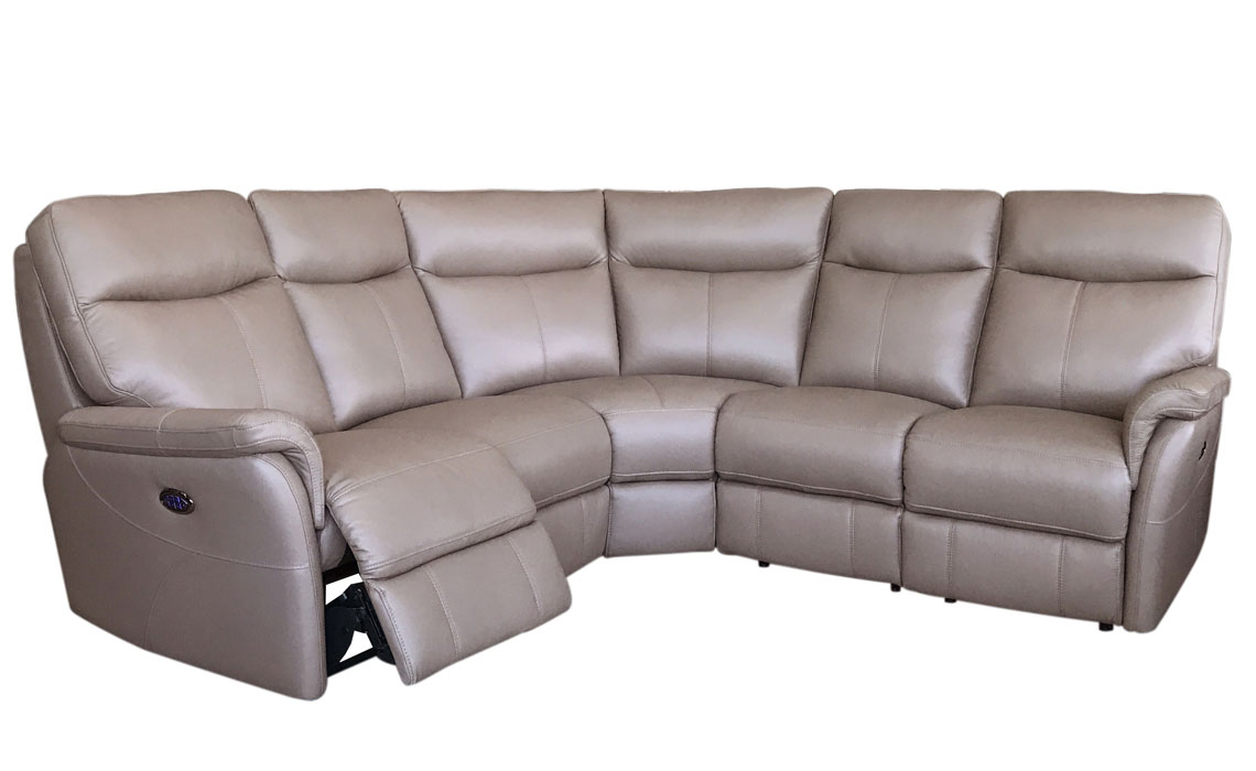 Vienna Leather & Fabric Range - Vienna Power Reclining Corner Sofa