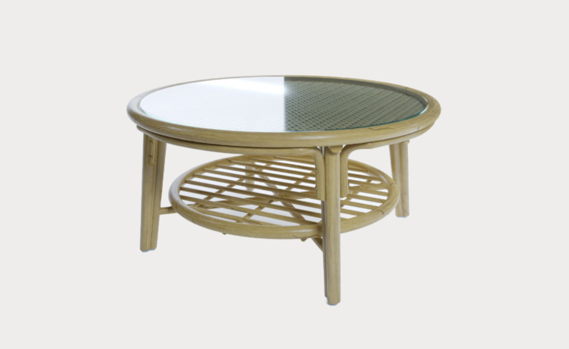Daro - Benham Collection - Dingley 80cm Top Glass Round Coffee Table