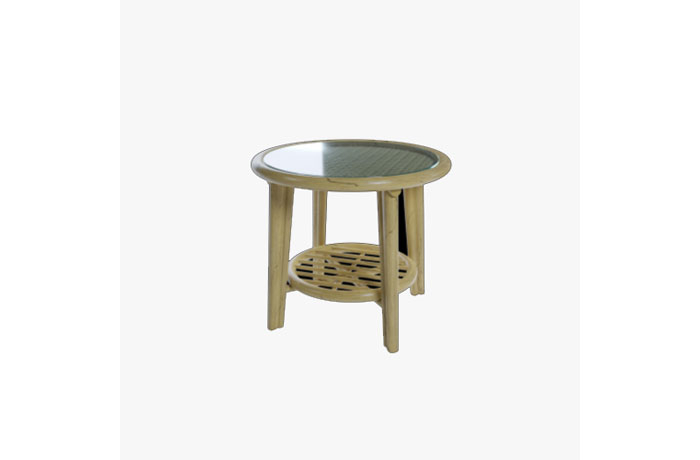 Daro - Dingley Collection - Dingley 50cm Top Glass Round Side Table