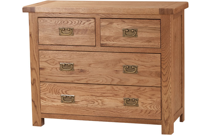 Framlingham Solid Oak Range - Framlingham Solid Oak 2 Over 2 Chest