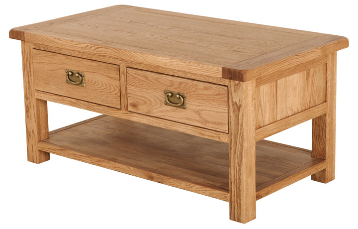 Framlingham Solid Oak Range - Framlingham Solid Oak Coffee Table 2 Drawer