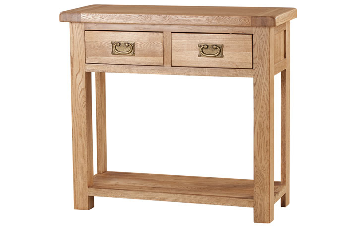 Framlingham Solid Oak Range - Framlingham Solid Oak 2 Drawer Console