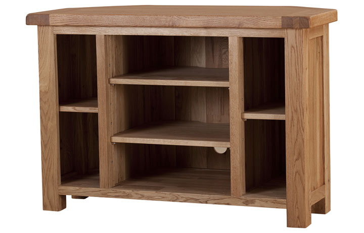 Framlingham Solid Oak Range - Framlingham Solid Oak Corner Video Unit