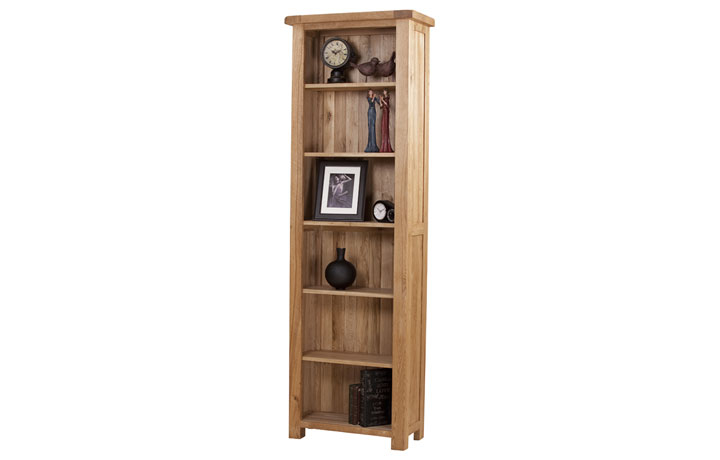 Framlingham Solid Oak Range - Framlingham Solid Oak 6ft Narrow Bookcase