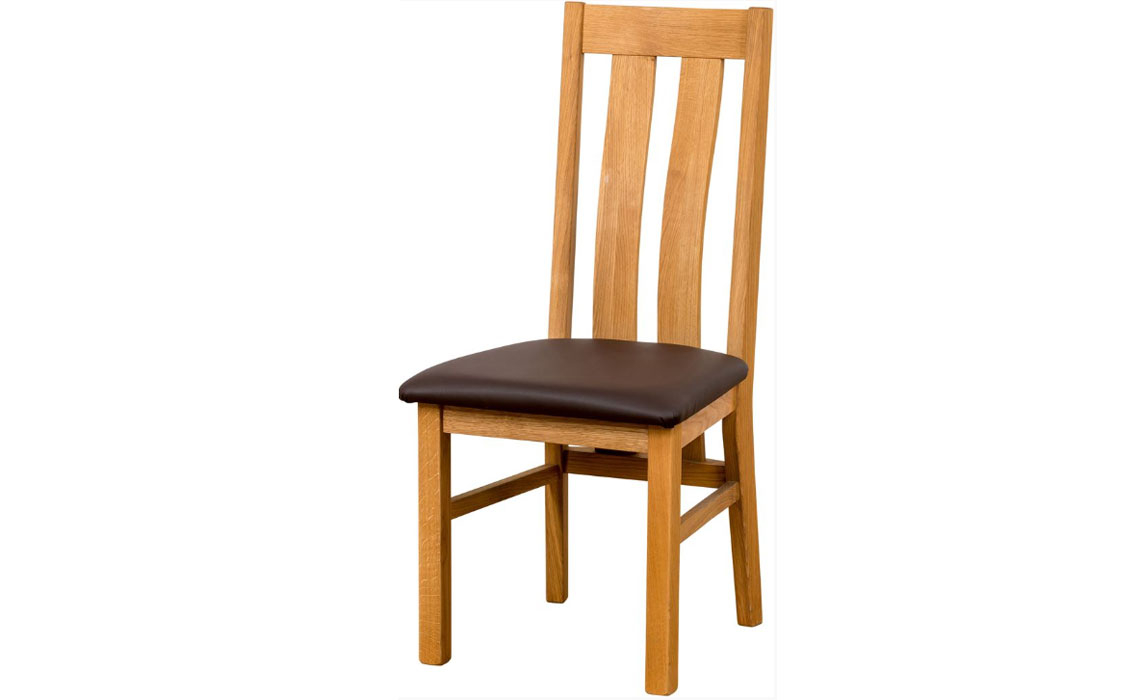 Framlingham Solid Oak Range - Framlingham Solid Oak Twin Slatted Dining Chair Oiled