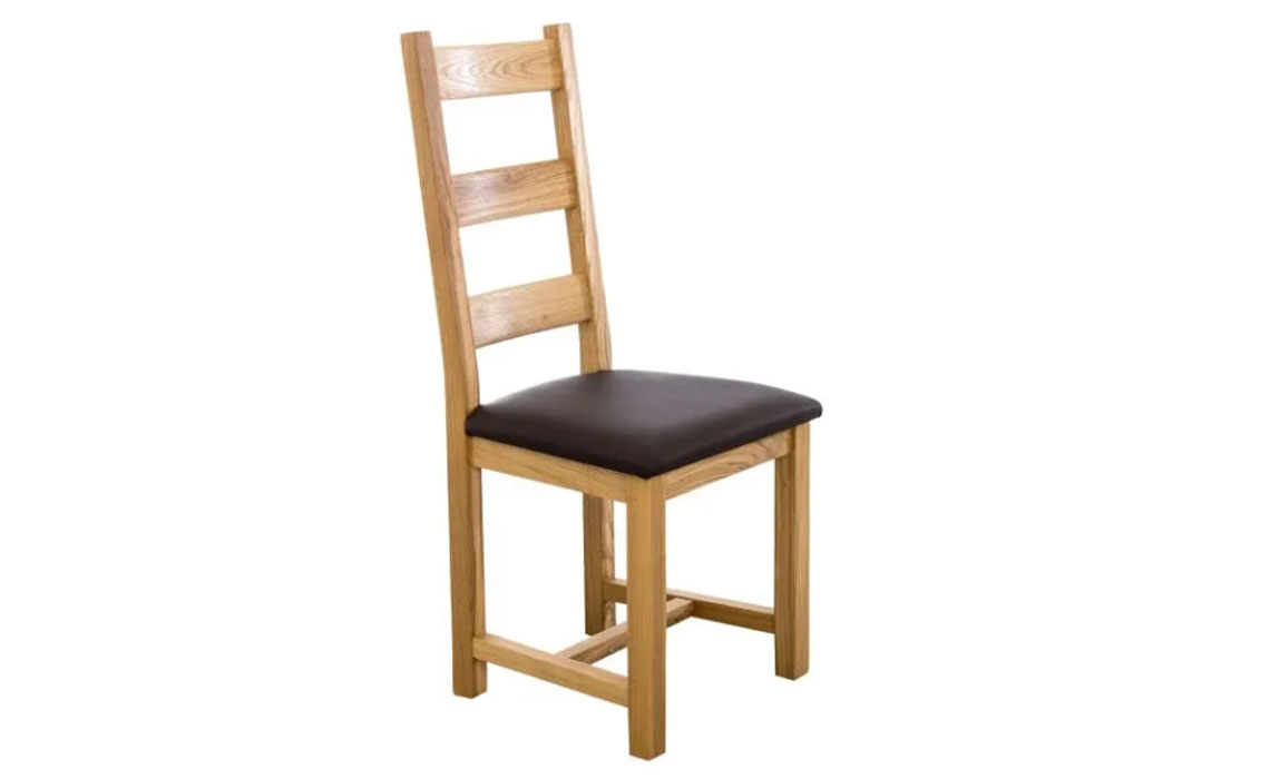 Framlingham Solid Oak Range - Framlingham Solid Oak Ladder Back Dining Chair 